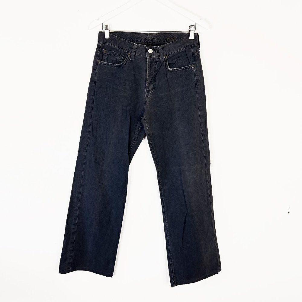 7FAMK 7 For All Mankind Gray Relaxed Button Fly Jeans